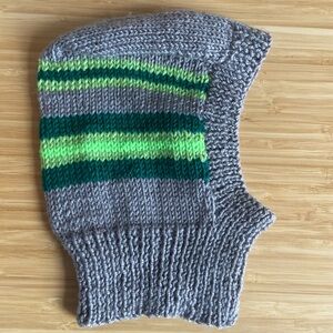 Hand knit child’s balaclava new - never worn